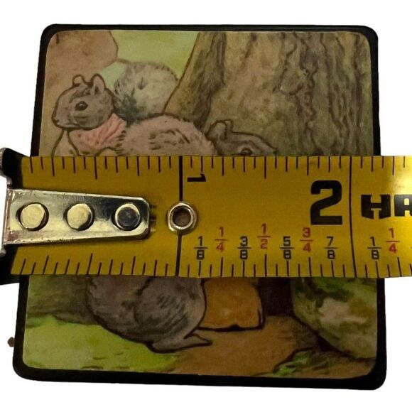 Vintage Squirrel Nutkin Beatrix Potter Mini Puzzle Cubes Boxes Trinket Box Set - Picture 4 of 6